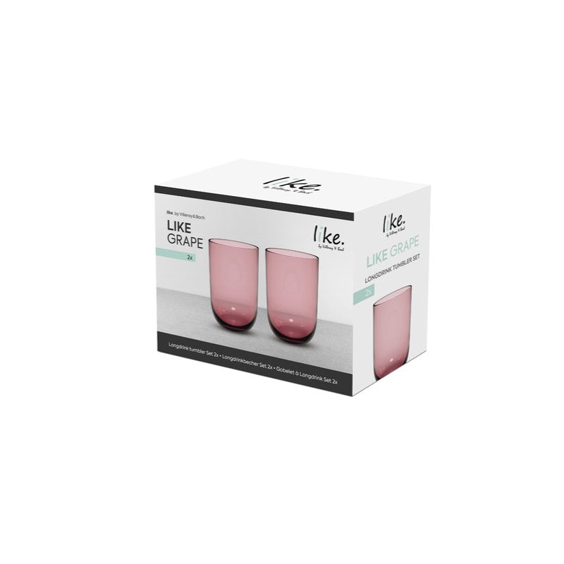 Like Grape Longdrink Tumbler Set 2 Pcs 385ml