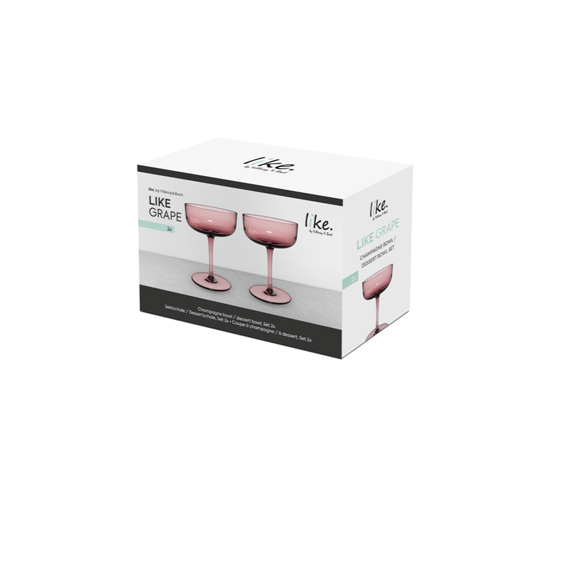 Like Grape Champagne bowl or dessert bowl Set 2 pcs