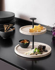 Manufacture Travertine Cake Stand - V&B KSA