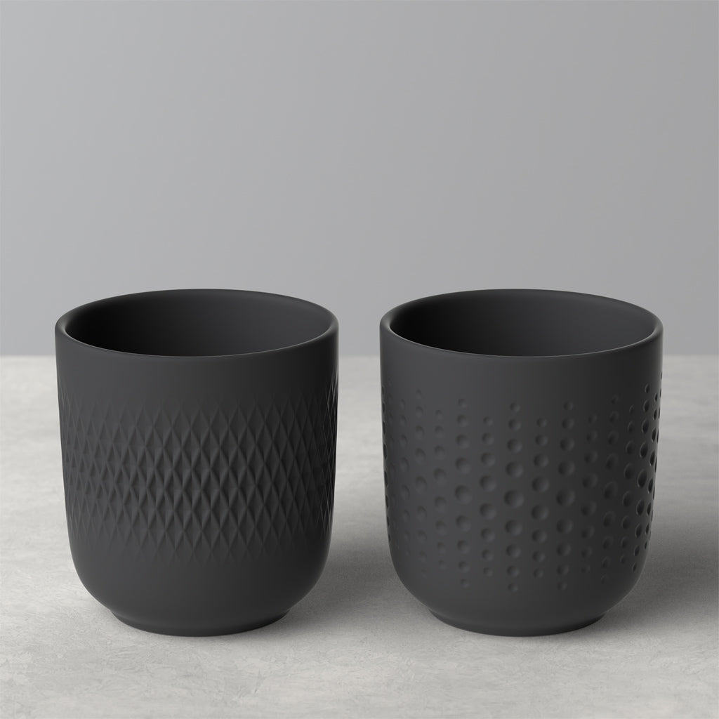 Manufacture Collier Noir Mug Set of 2 Pieces