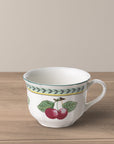 French Garden Coffee/Tea Cup with Saucer - Set of 6