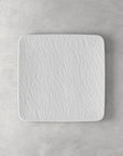 Manufacture Rock Blanc Square Serving Plate/Gourmet Plate 32.5 cm - V&B KSA