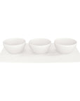 Manufacture Rock Blanc Dip Bowl Set Of 4 Pieces