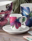 Artesano Flower Art Saucer for Espresso Cup 12cm