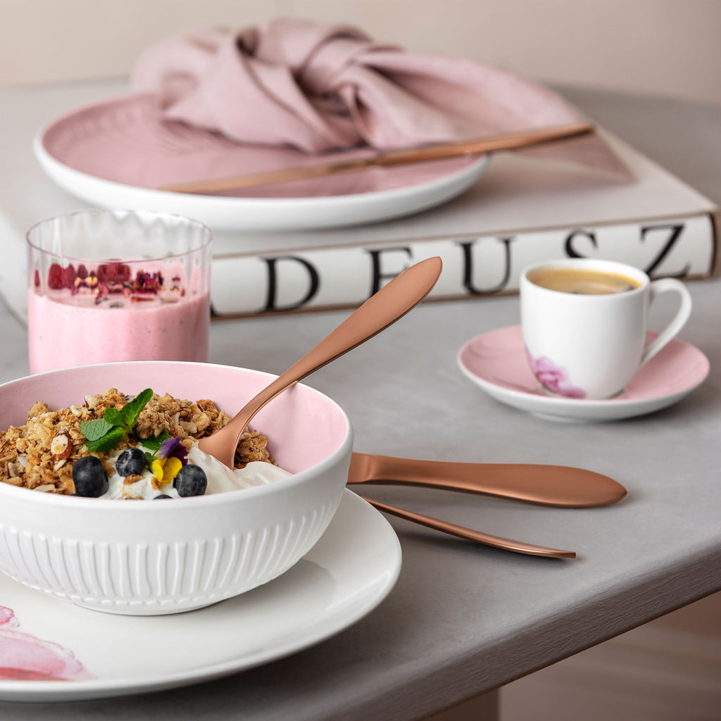Rose Garden Saucer for Espresso Cup Pink