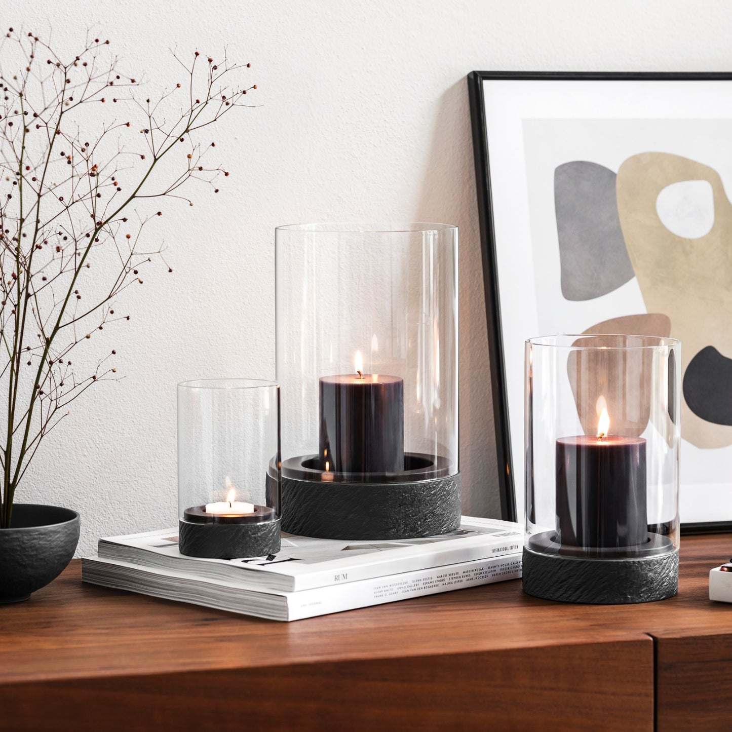 Manufacture Rock Home Hurricane Lamp Large