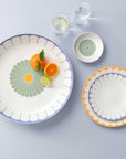 Fleur Vert Dessert Bowl 13cm