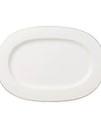 Anmut Platinum Oval Platter 41 cm - V&B KSA