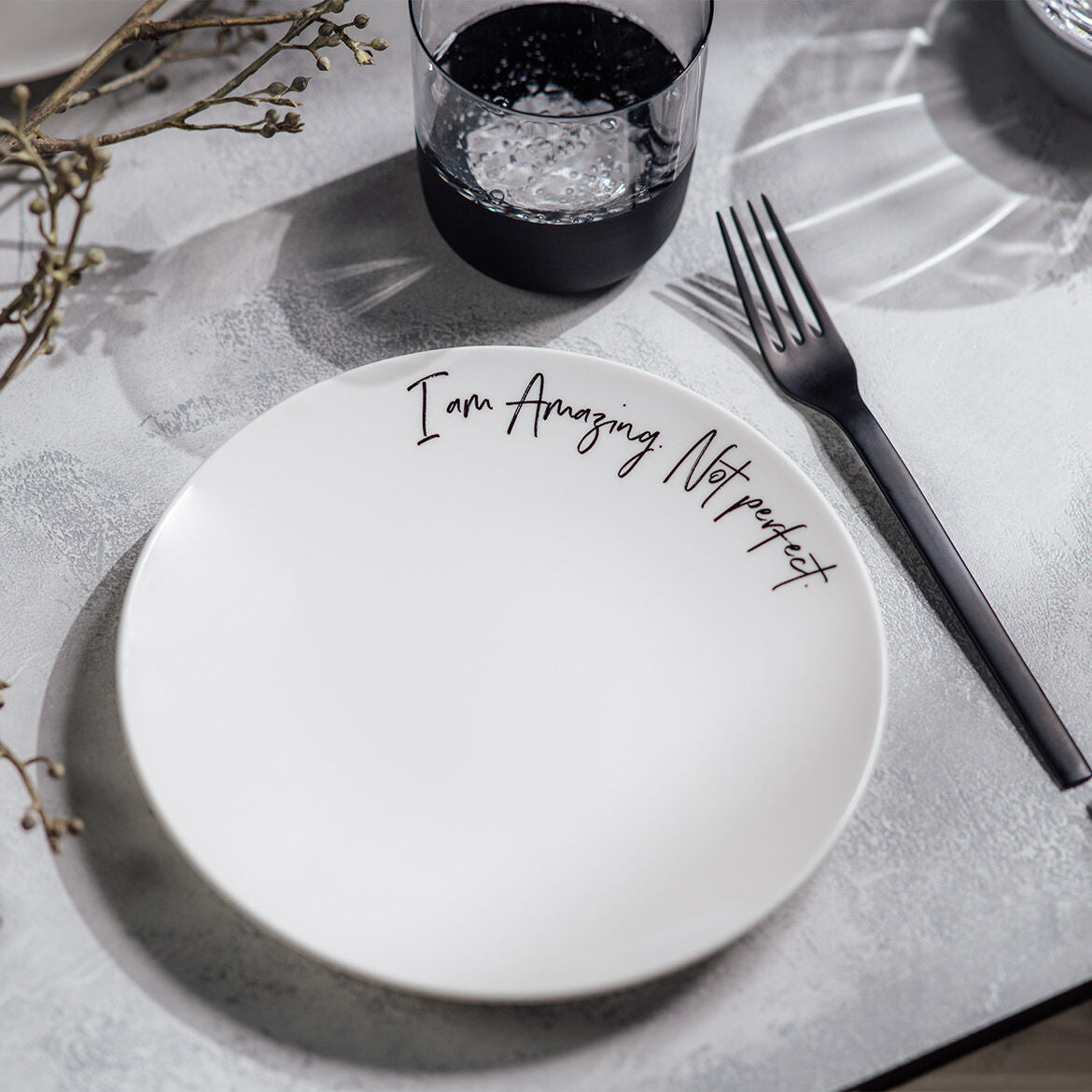 Statement Salad Plate Amazing Not Perfect 21cm