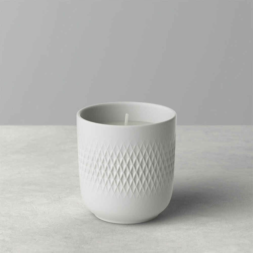 Manufacture Collier blanc Scented Candle Carre Mystery 8,5x8,5x9cm