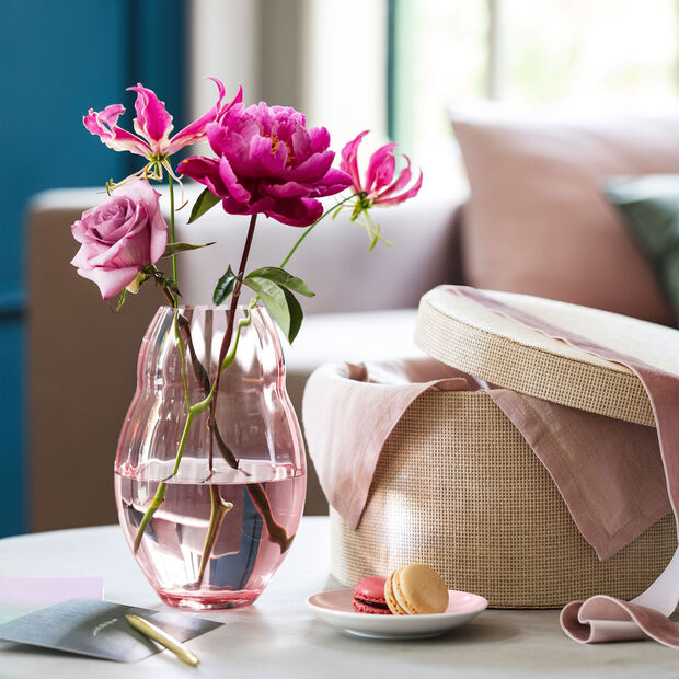 Rose Garden Home Vase, Rose 12.8x12.8x20cm