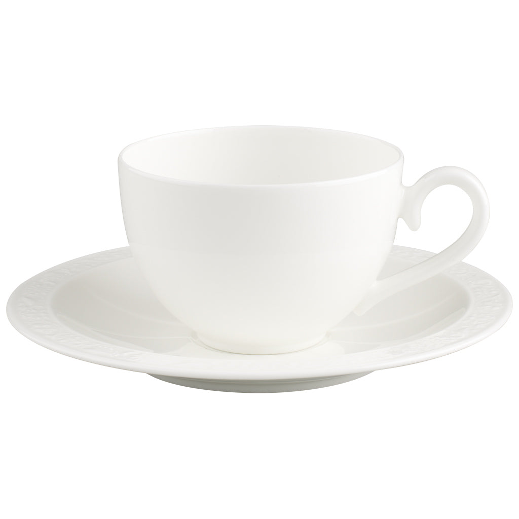 White Pearl Coffee/Teacup Set for 6 persons