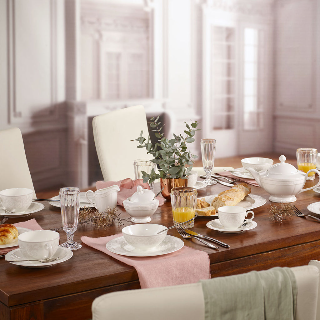 Gray Pearl Breakfast Cup Set for 6 persons