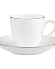 Anmut Platinum Espresso cup & Saucer – Set of 6