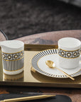 Metrochic Espresso Cup & Saucer – Set of 6
