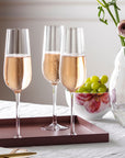 Rose Garden Bubbly drink flute Set 4pcs