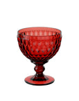 Boston Coloured Bubbly Drink Bowl Red 250 ml - Set of 4