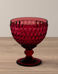 Boston Coloured Bubbly Drink Bowl Red 250 ml - Set of 4