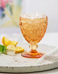 Boston Saffron White Juice Goblet 125 ml
