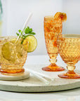 Boston Saffron Tumbler 200 ml- Set of 4