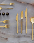 Metrochic D’Or Cutlery Set of 70 pieces