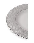 Geo Rose Grey & Platinum Coupe Plate 33 cm