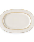 Geo Rose Beige & Gold Oval Platter 34 cm
