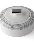 Geo Rose Grey & Platinum Sugar Bowl with Lid 0.32 L