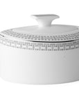 Geo Rose Grey & Platinum Sugar Bowl with Lid 0.32 L