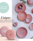 Perlemor Coral Saucer for Espresso Cup 12 cm