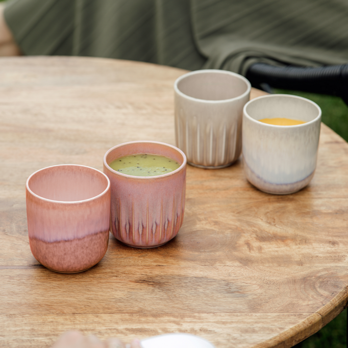 Perlemor Coral Mug set of 2pieces