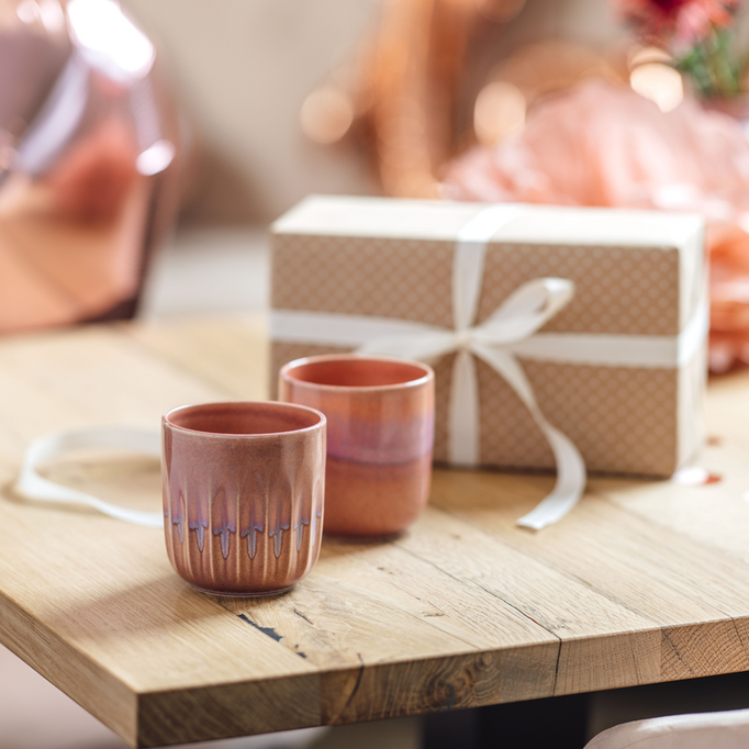 Perlemor Coral Mug set of 2pieces