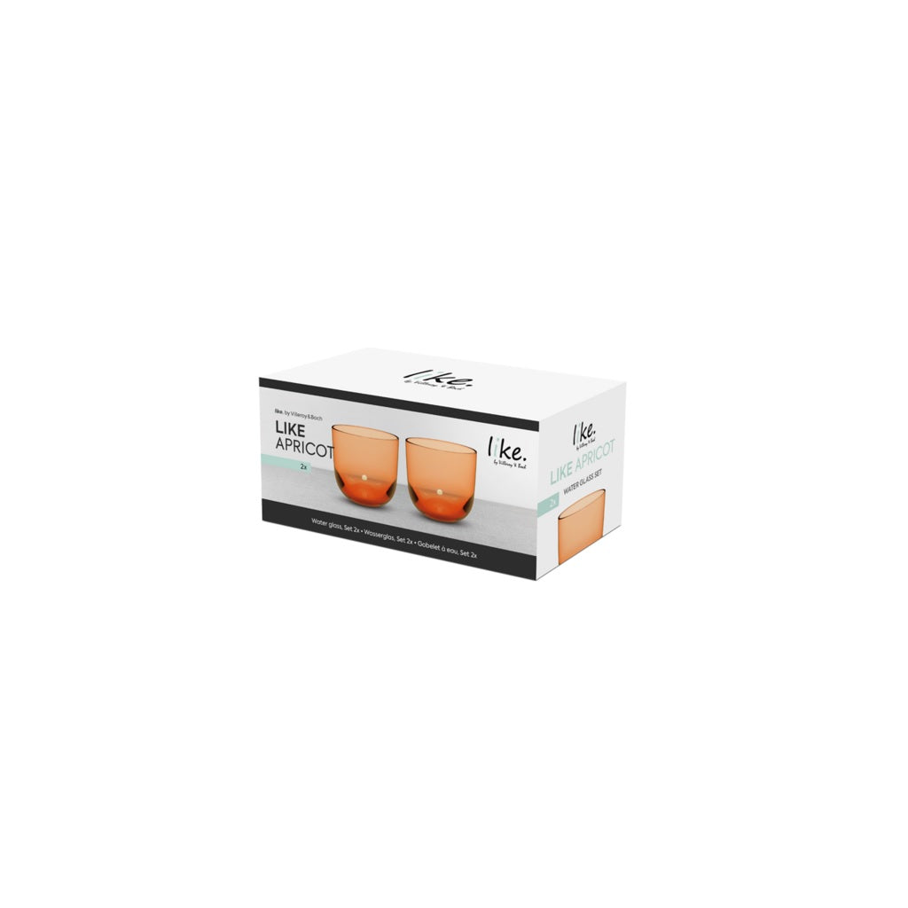 Like Apricot Water Glass Set 2 Pcs 280ml