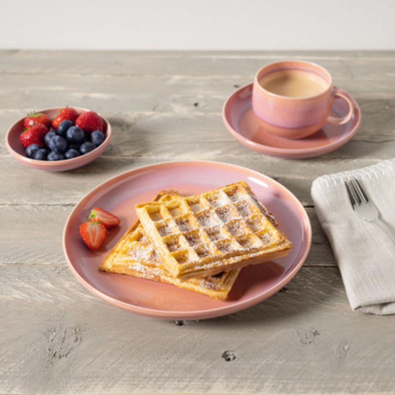 Perlemor Coral Coffee/Teacup Set 6 Person