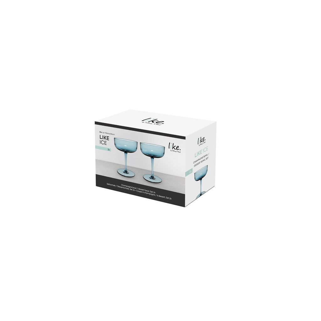 Like Ice Champagne Bowl or Dessert bowl Set 2 pcs