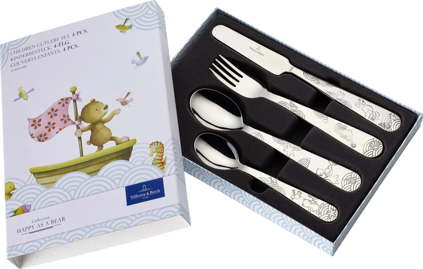 Happy Bear Children cutlery set 4pcs