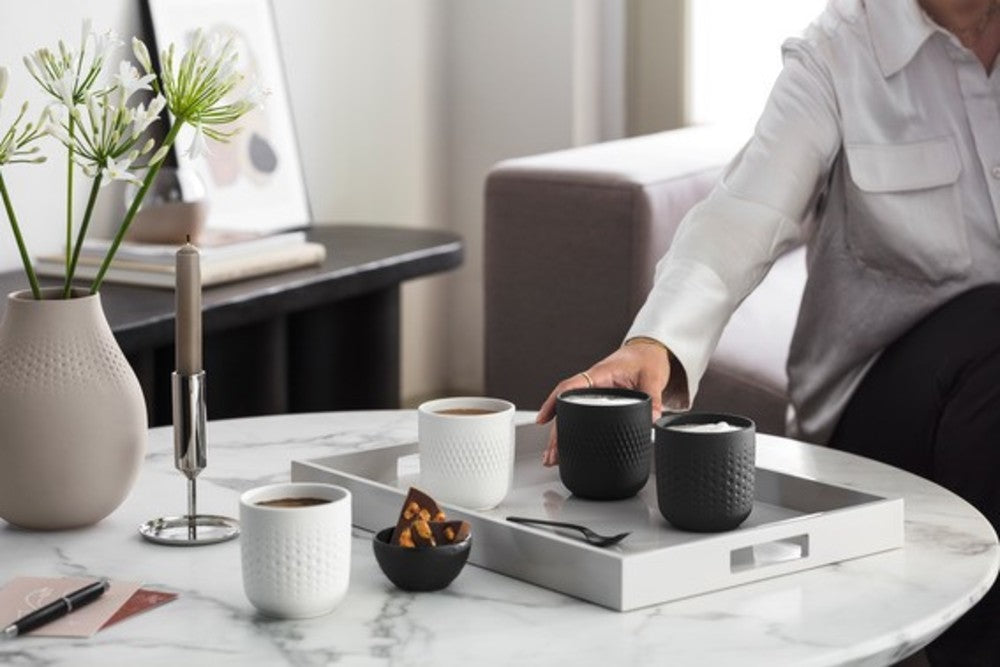 Manufacture Collier Blanc White Mug Set 2pcs