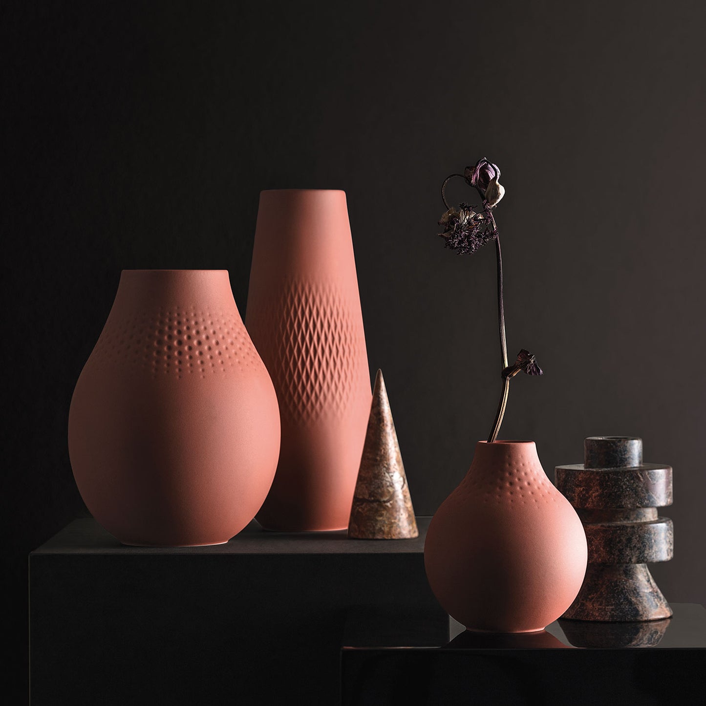 Manufacture Collier Terre Vase Perle Tall 16x16x20cm