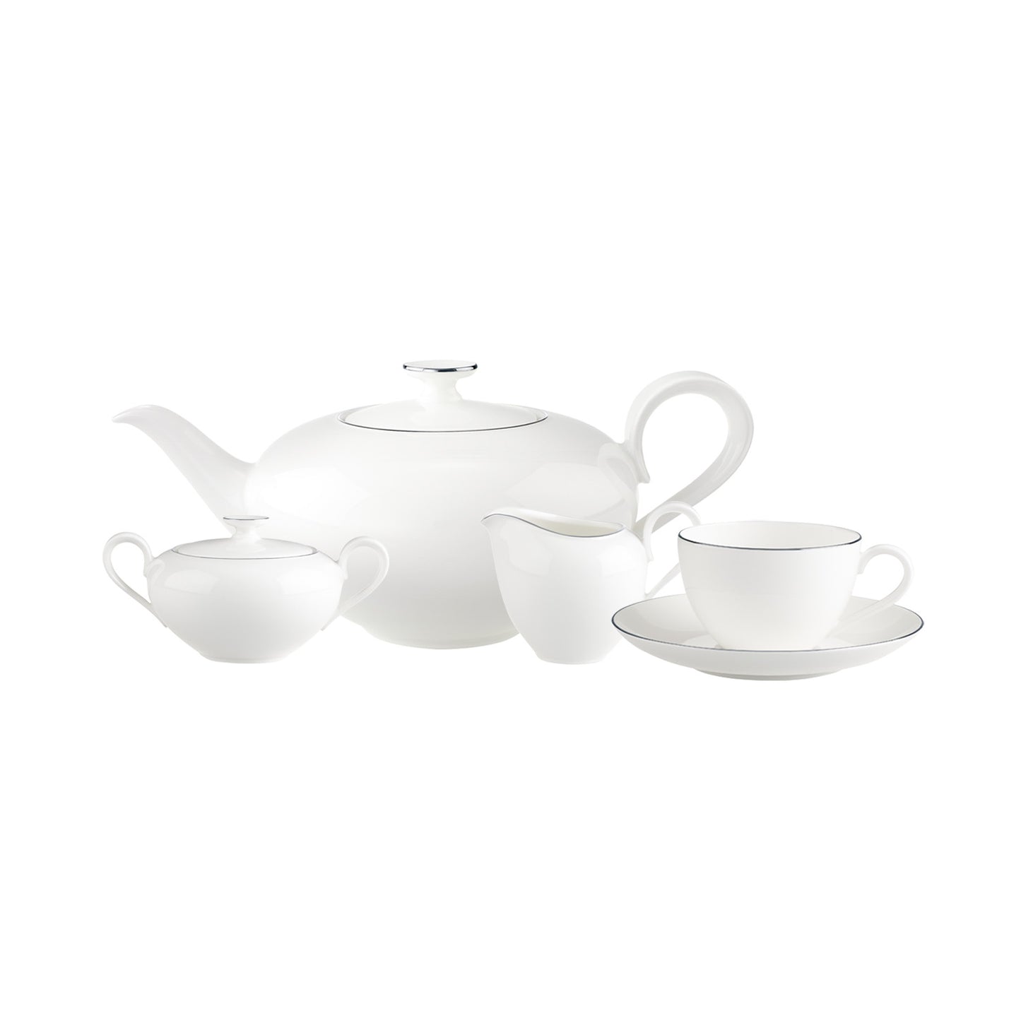 Anmut Platinum Tea/Coffee Set 6 Person On 15 Pieces