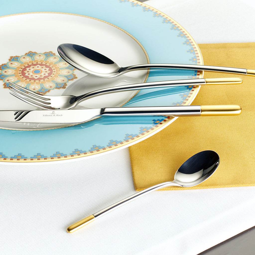 Ella Gold Cutlery Set 6 Person On 30 Pieces - Villeroy and Boch