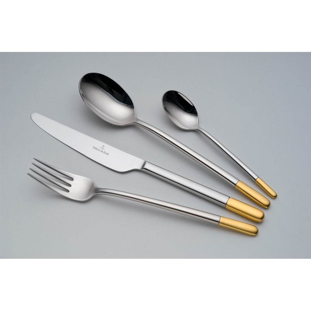 Ella Gold Cutlery Set 6 Person On 30 Pieces - Villeroy and Boch
