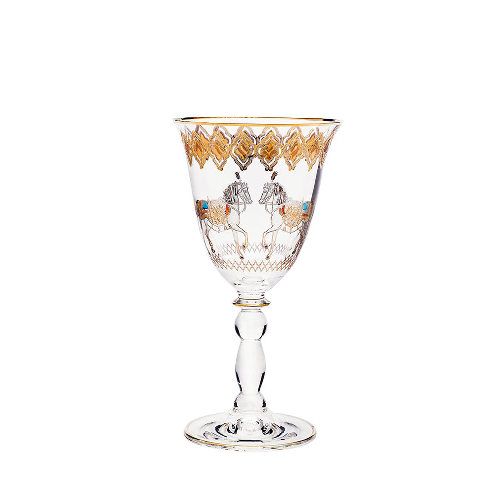 Horse Amber Water Glasses Big 260 Ml Set Of 6