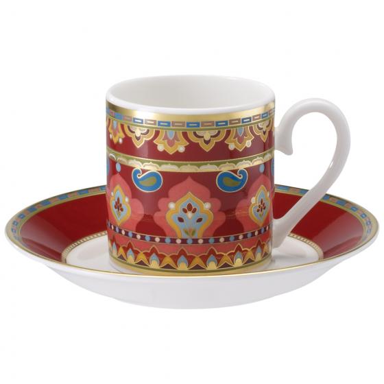 Samarkand Rubin Espresso Set 6 Person On 12 Pieces
