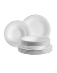 Grey Lines Dinner Set, 12 Pieces