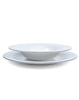 Grey Lines Dinner Set, 12 Pieces