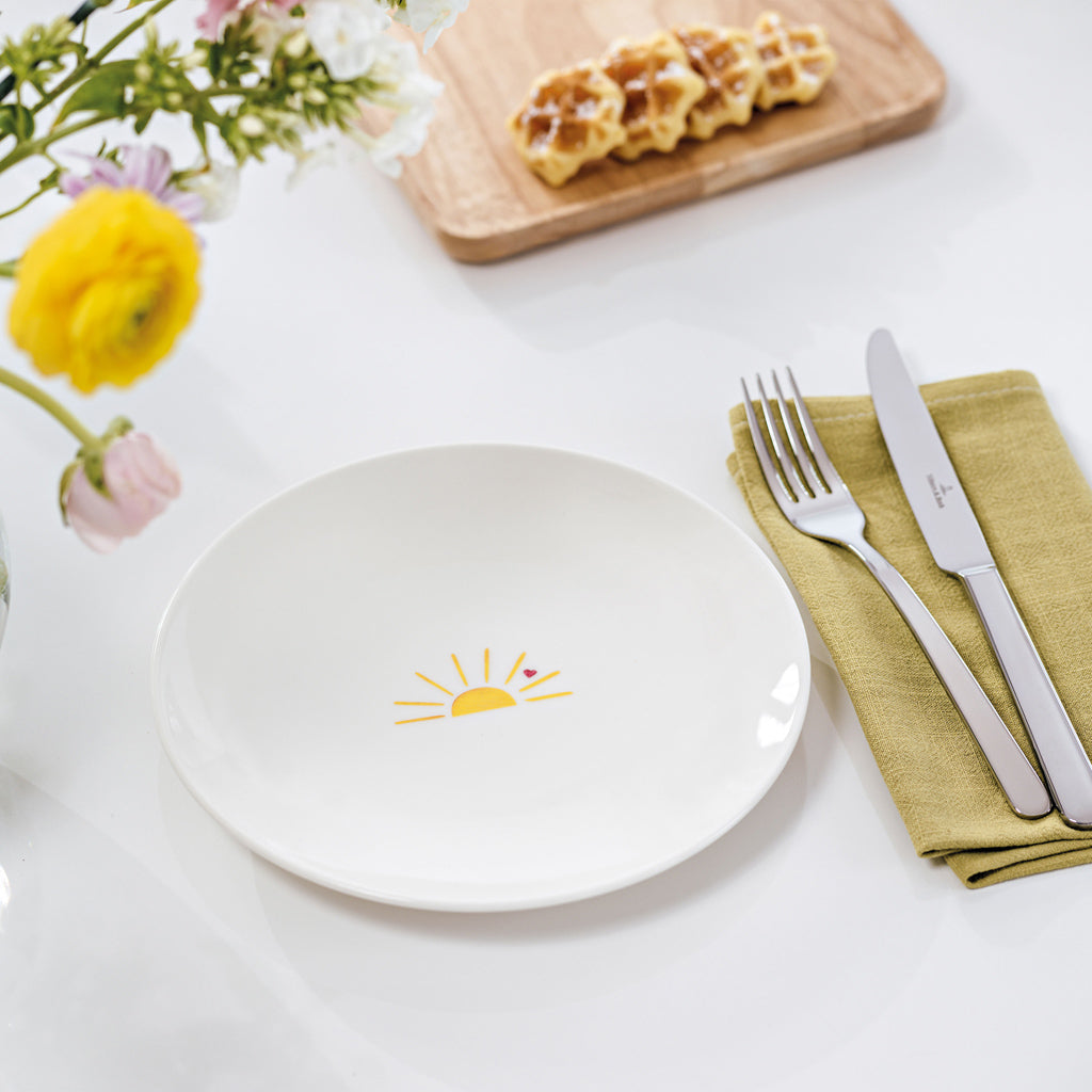 With Love Breakfast Plate Hello Sunshine 21cm