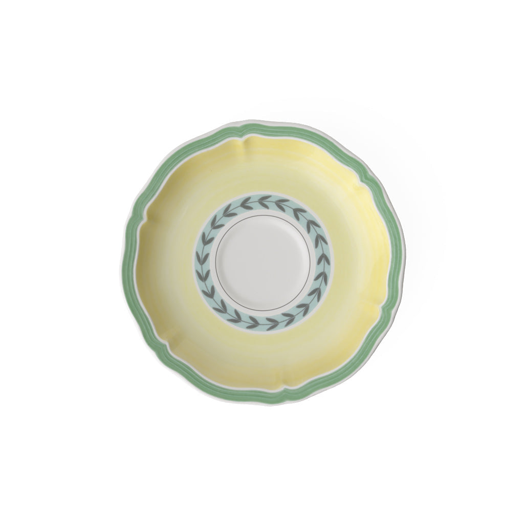French Garden Coffee/Tea Cup with Saucer - Set of 6