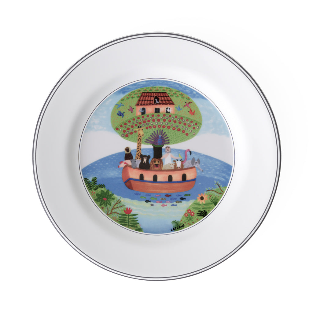 Design Naif Salad Plate Noah's ark 21cm