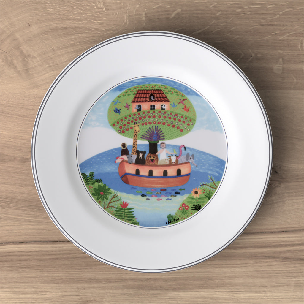 Design Naif Salad Plate Noah's ark 21cm