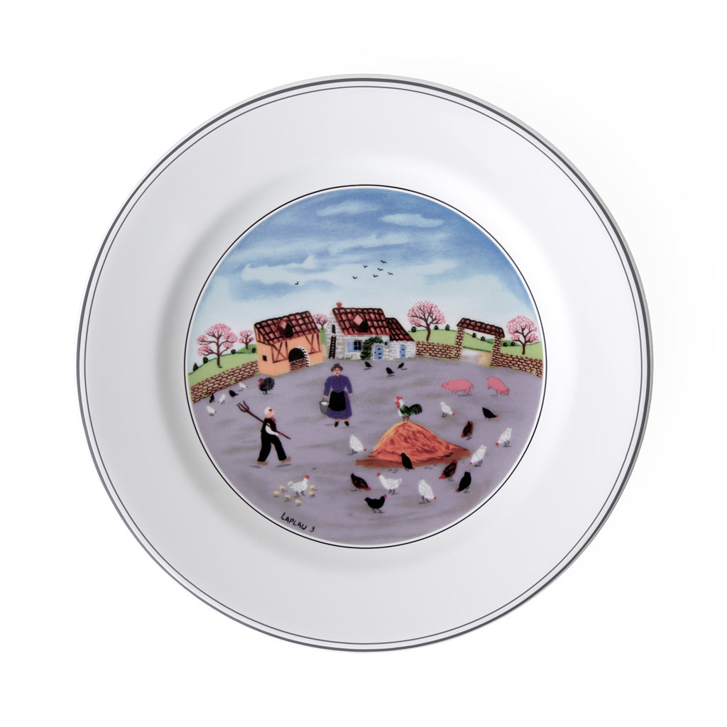 Design Naif Salad Plate Poultry Farm 21cm